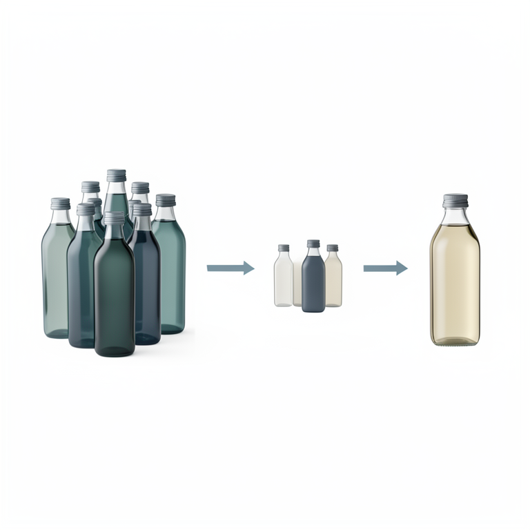AI-generated conceptual illustration (bottles of refined cooking oil). It explains the idea and does not show study data.