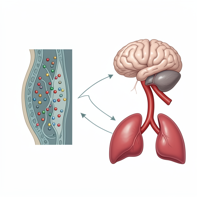 AI-generated conceptual illustration (human biological tissues and organs). It explains the idea and does not show study data.