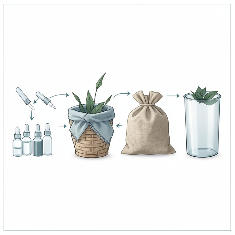 AI-generated conceptual illustration (betel leaves (Piper betle L.)). It explains the idea and does not show study data.