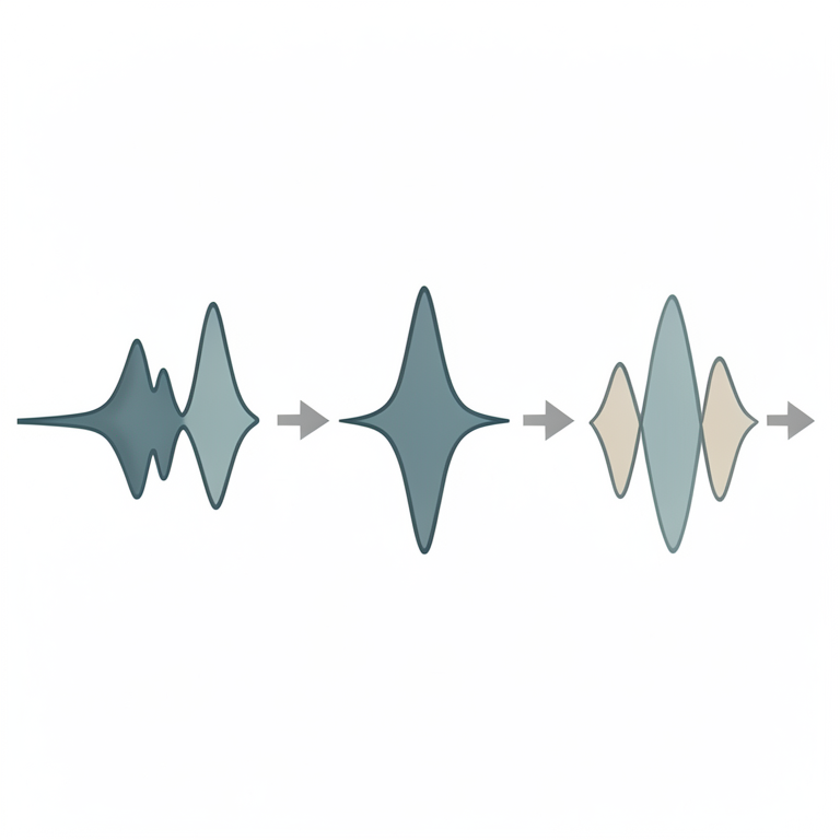 AI-generated conceptual illustration (mathematical wavelet functions). It explains the idea and does not show study data.