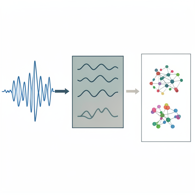 AI-generated conceptual illustration (A digital audio waveform of a human voice). It explains the idea and does not show study data.