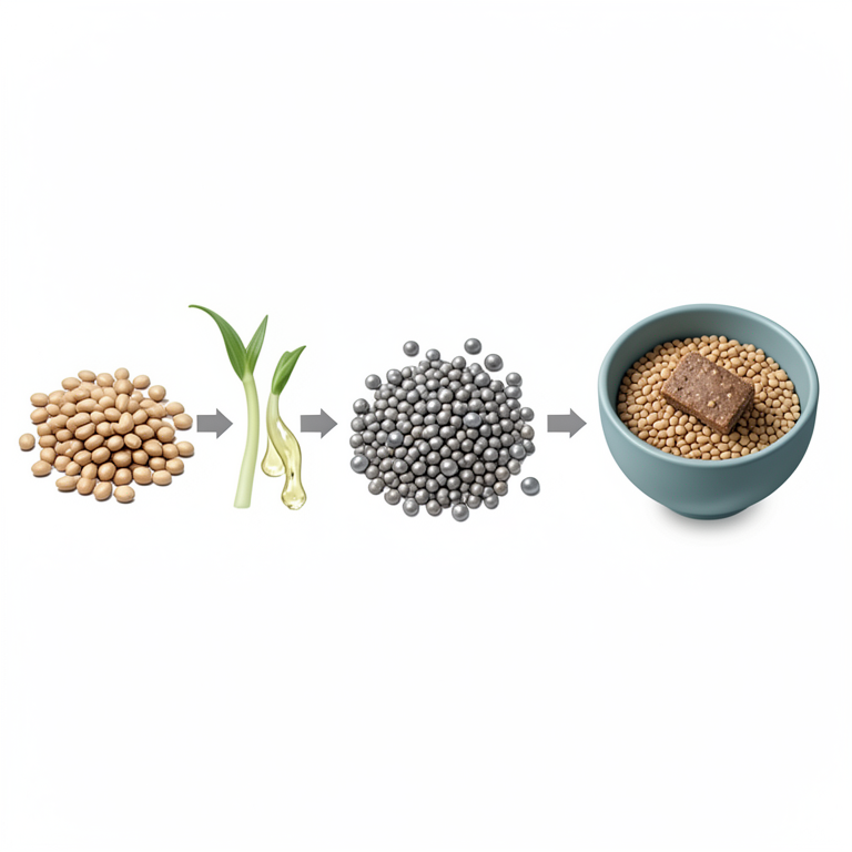 AI-generated conceptual illustration (millet seeds and processed millet food products). It explains the idea and does not show study data.
