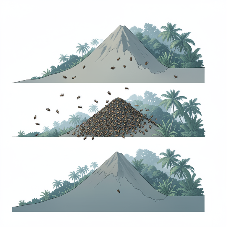 AI-generated conceptual illustration (Heteropteryx dilatata (giant stick insect)). It explains the idea and does not show study data.