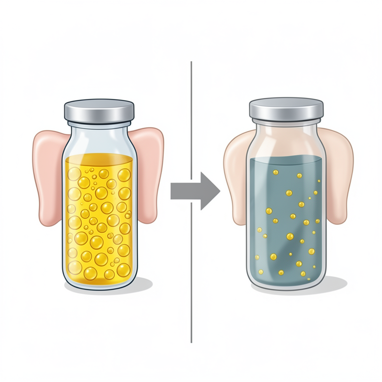 AI-generated conceptual illustration (Human oral mucosa and blood serum). It explains the idea and does not show study data.