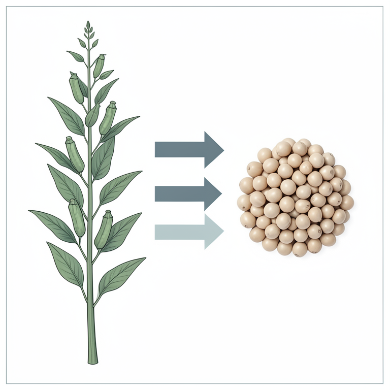 AI-generated conceptual illustration (Indian mustard (Brassica juncea) plants). It explains the idea and does not show study data.