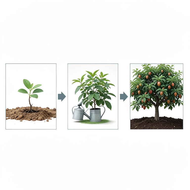 AI-generated conceptual illustration (Indian gooseberry (Amla) plants). It explains the idea and does not show study data.