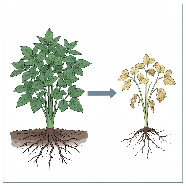AI-generated conceptual illustration (chickpea plants). It explains the idea and does not show study data.