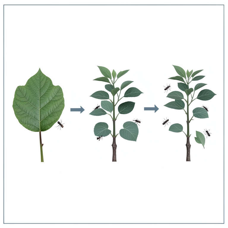 AI-generated conceptual illustration (Black gram plants and Riptortus linearis insects). It explains the idea and does not show study data.