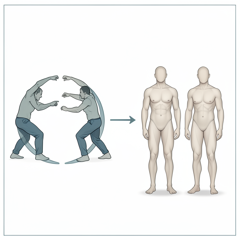 AI-generated conceptual illustration (human figures). It explains the idea and does not show study data.
