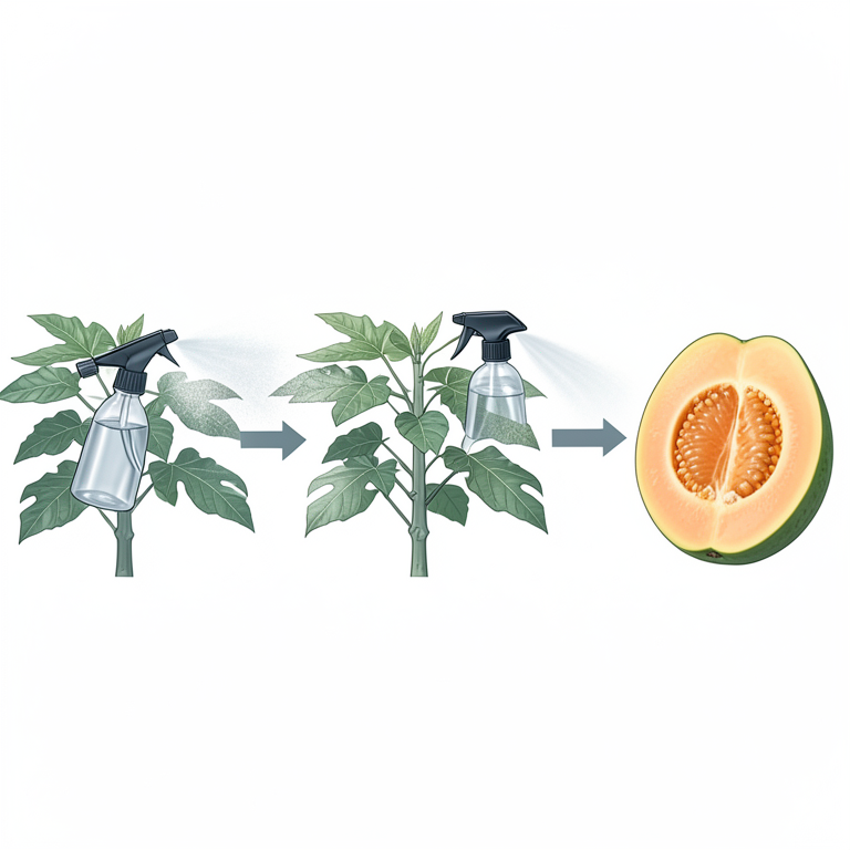 AI-generated conceptual illustration (papaya plants). It explains the idea and does not show study data.
