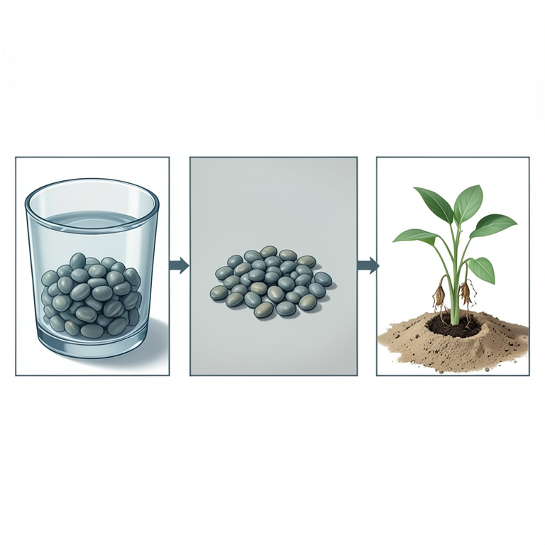 AI-generated conceptual illustration (finger millet seeds and seedlings). It explains the idea and does not show study data.