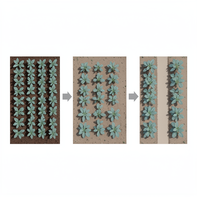 AI-generated conceptual illustration (okra plants). It explains the idea and does not show study data.