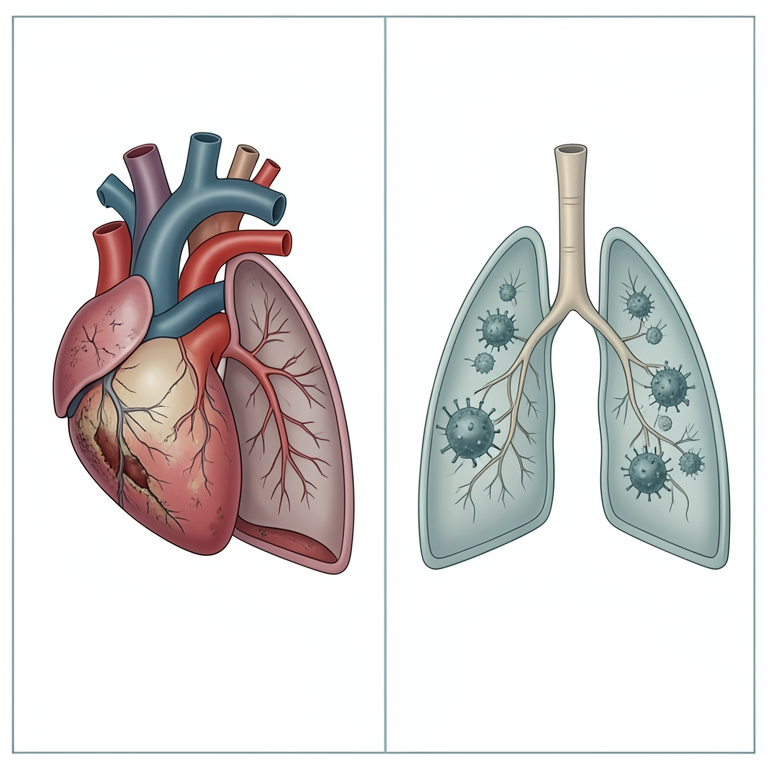 AI-generated conceptual illustration (human internal organs and pathogens). It explains the idea and does not show study data.