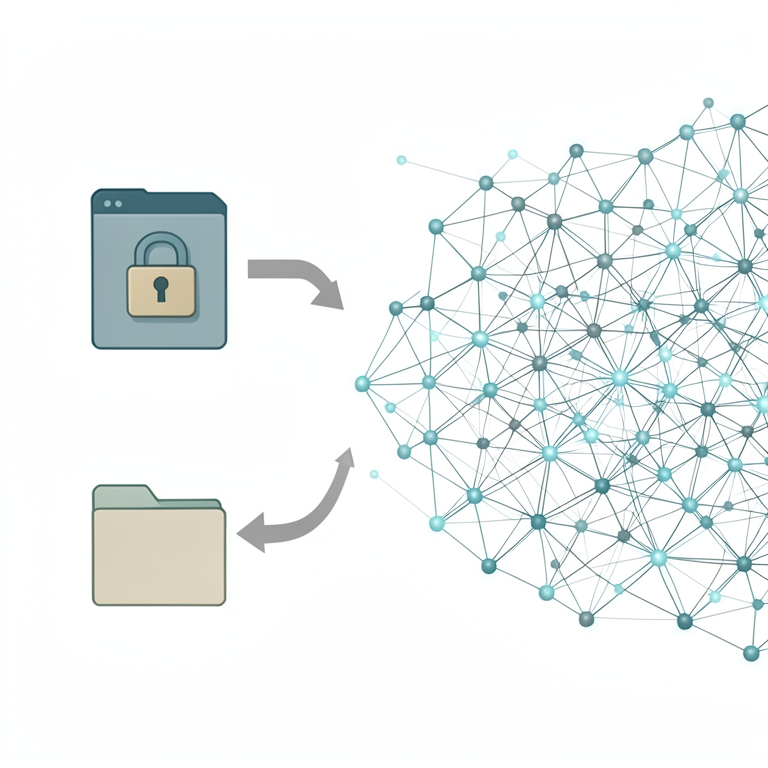 AI-generated conceptual illustration (Digital research papers and global network nodes). It explains the idea and does not show study data.