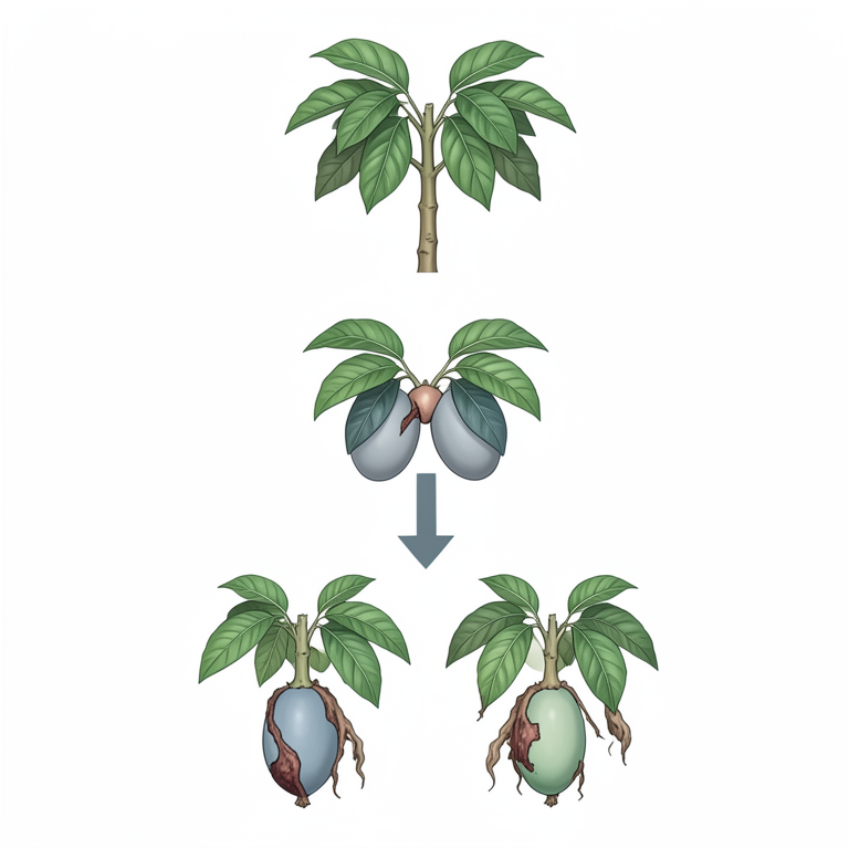 AI-generated conceptual illustration (Psidium guava plants). It explains the idea and does not show study data.