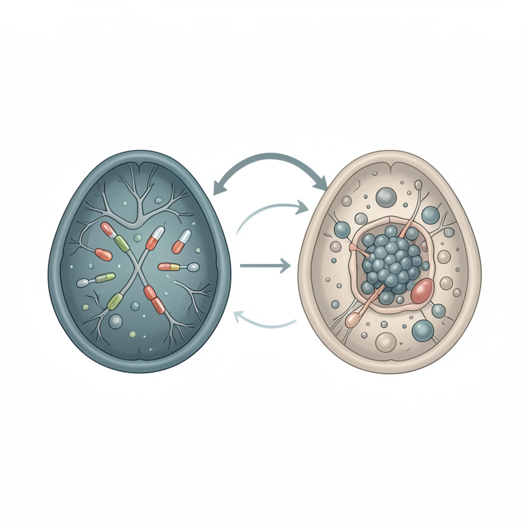 AI-generated conceptual illustration (cancer cell lines). It explains the idea and does not show study data.