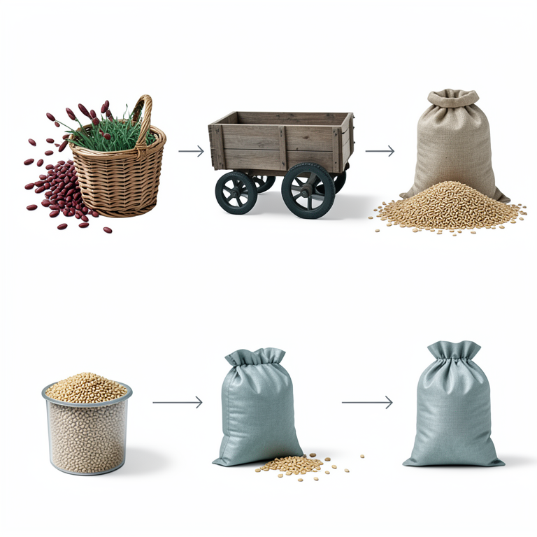 AI-generated conceptual illustration (amaranth plants and harvested amaranth grains). It explains the idea and does not show study data.
