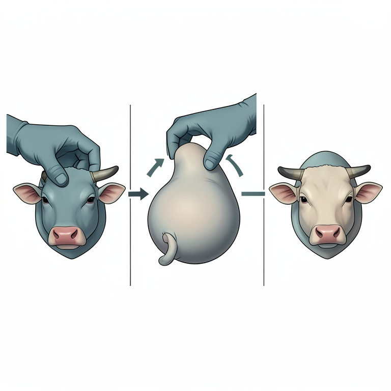 AI-generated conceptual illustration (Nili Ravi buffalo fetus). It explains the idea and does not show study data.