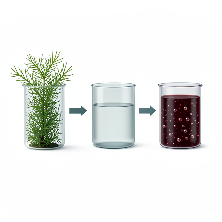 AI-generated conceptual illustration (Filamentous cyanobacterium Scytonema sp. and silver nanoparticles). It explains the idea and does not show study data.