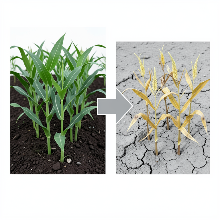 AI-generated conceptual illustration (maize plants in soil). It explains the idea and does not show study data.