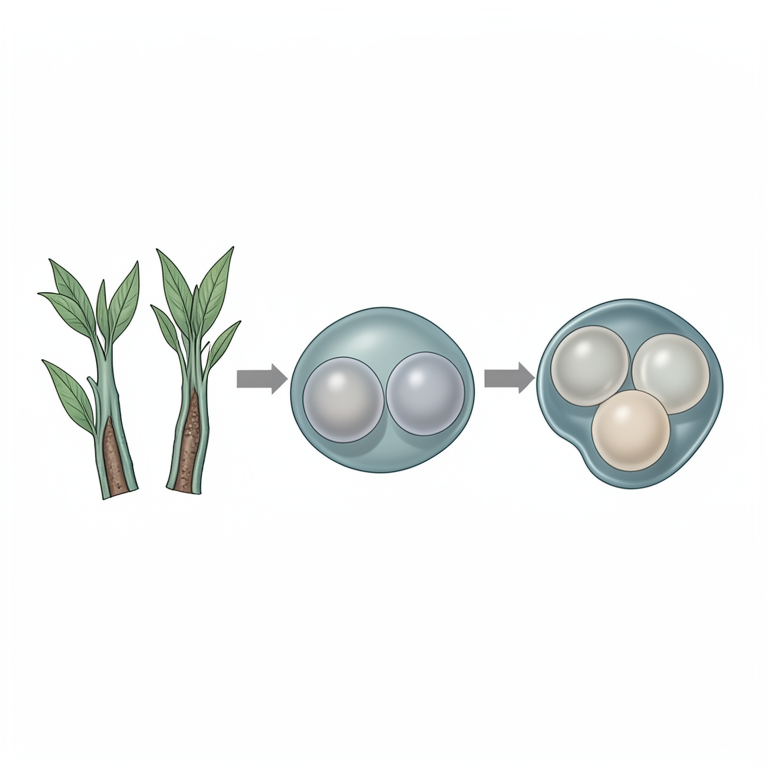 AI-generated conceptual illustration (tobacco plant cells). It explains the idea and does not show study data.
