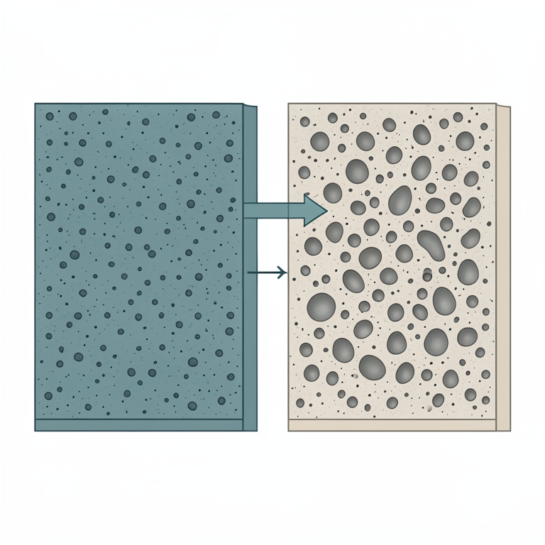 AI-generated conceptual illustration (zinc phosphate-based primer coating on mild steel). It explains the idea and does not show study data.