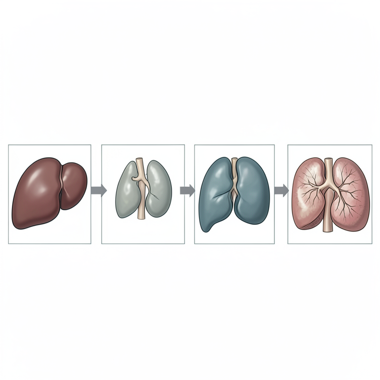 AI-generated conceptual illustration (human liver tissue). It explains the idea and does not show study data.
