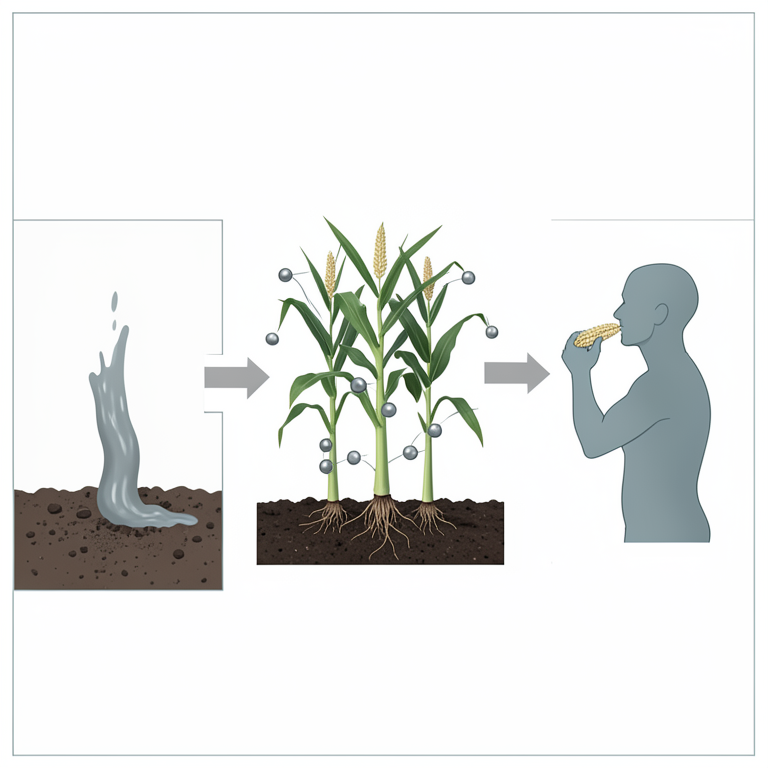 AI-generated conceptual illustration (human beings, rice plants, and maize plants). It explains the idea and does not show study data.