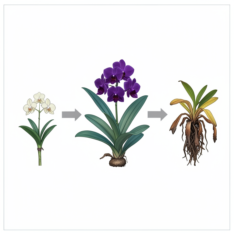 AI-generated conceptual illustration (Dendrobium orchid plants). It explains the idea and does not show study data.