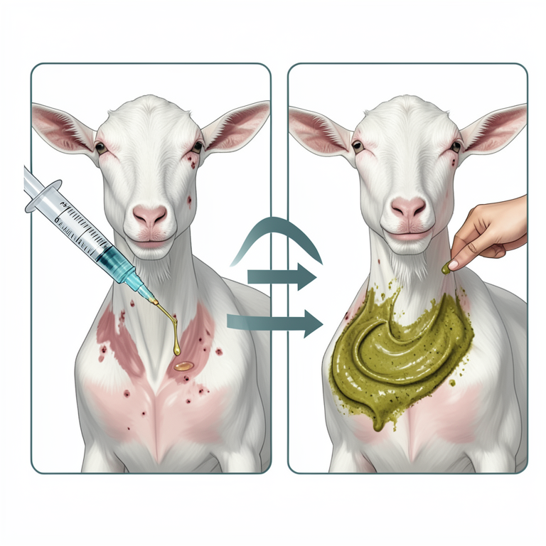 AI-generated conceptual illustration (Kanni goats). It explains the idea and does not show study data.