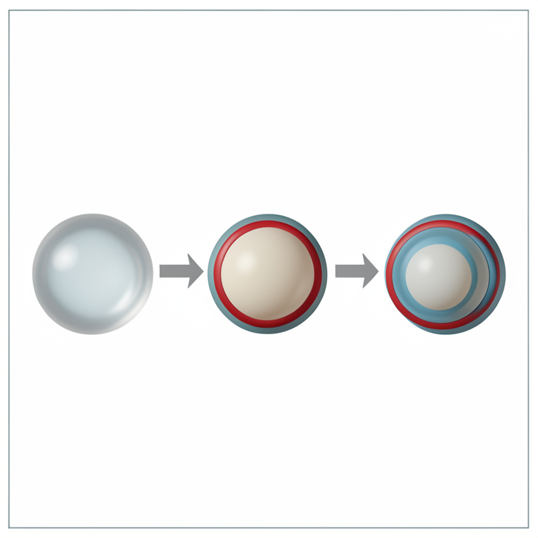 AI-generated conceptual illustration (silica nanoparticles). It explains the idea and does not show study data.