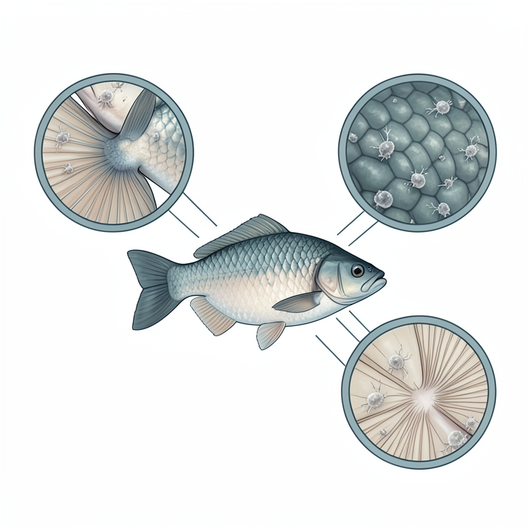 AI-generated conceptual illustration (Freshwater fish (Tilapia species)). It explains the idea and does not show study data.