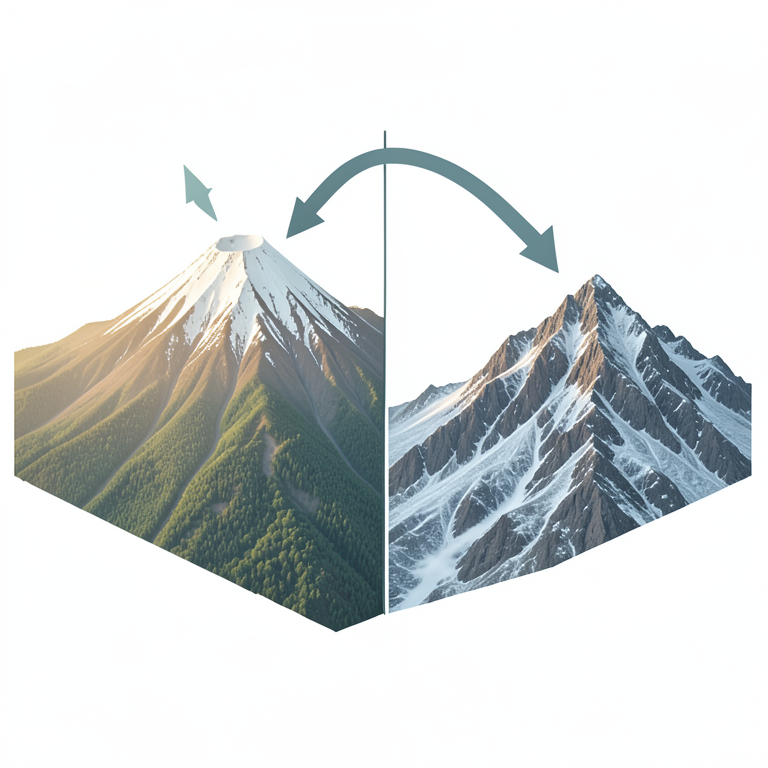 AI-generated conceptual illustration (Mount Kenya alpine mountain peak). It explains the idea and does not show study data.