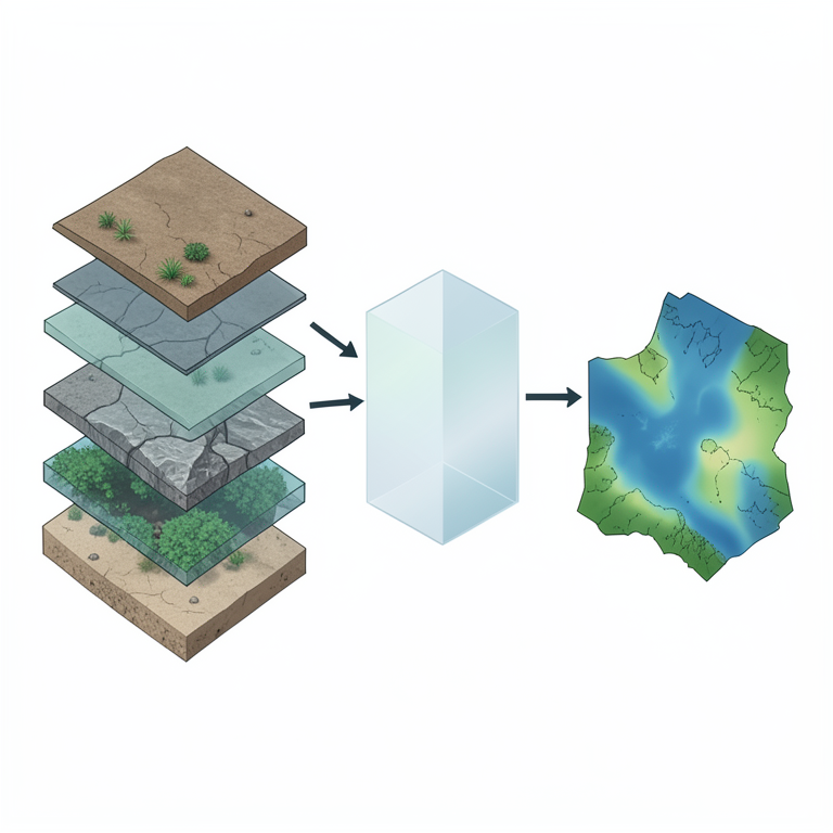 AI-generated conceptual illustration (A geographical landscape of Vadipatti Taluk, Madurai district, Tamil Nadu). It explains the idea and does not show study data.