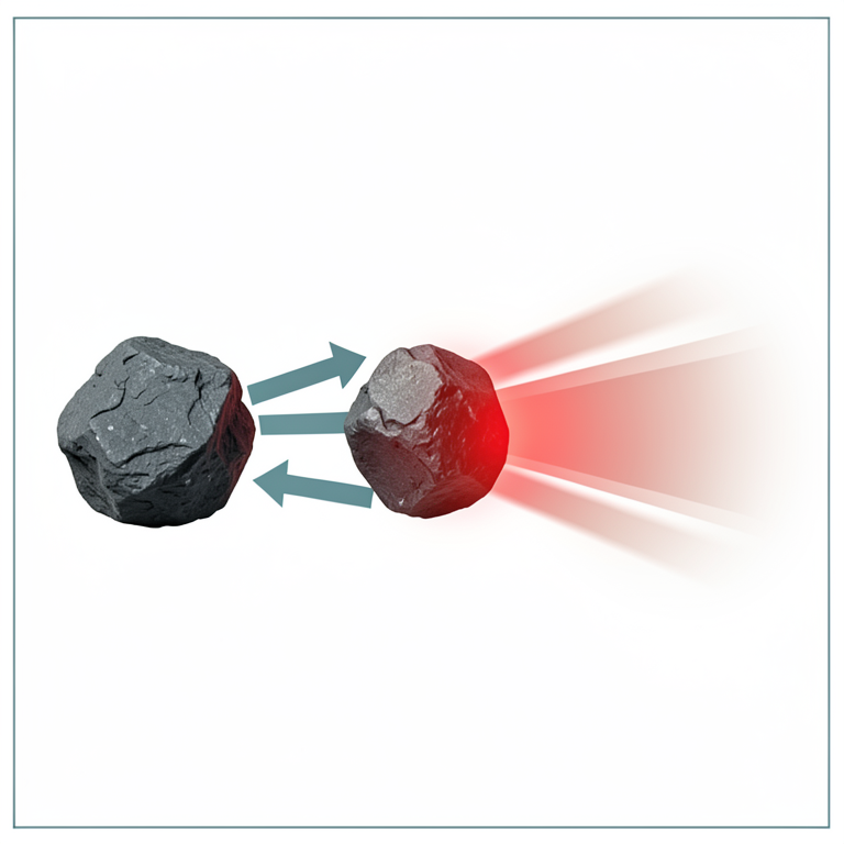 AI-generated conceptual illustration (anthracite coal sample in a heating furnace). It explains the idea and does not show study data.