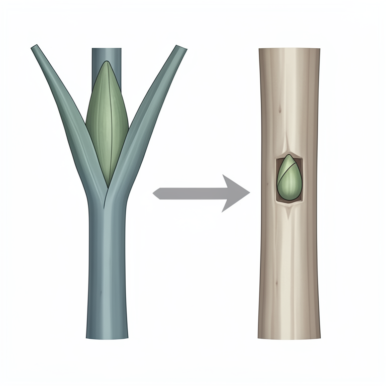 AI-generated conceptual illustration (pistachio plant stems). It explains the idea and does not show study data.