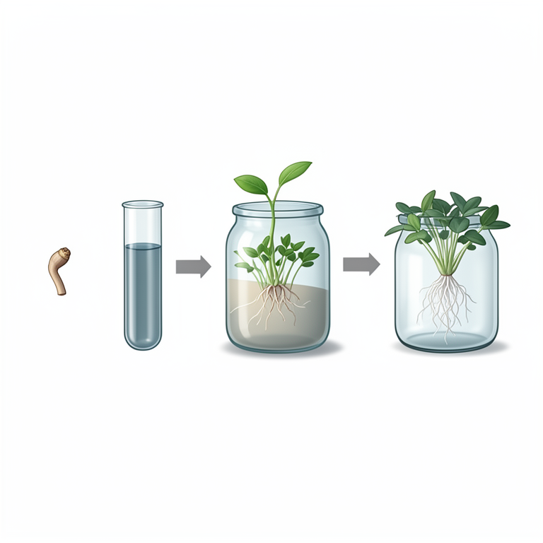 AI-generated conceptual illustration (Aglonema var. Red Valentine plants). It explains the idea and does not show study data.