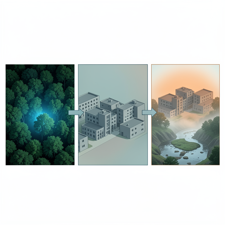 AI-generated conceptual illustration (University campus landscape in Meghalaya). It explains the idea and does not show study data.