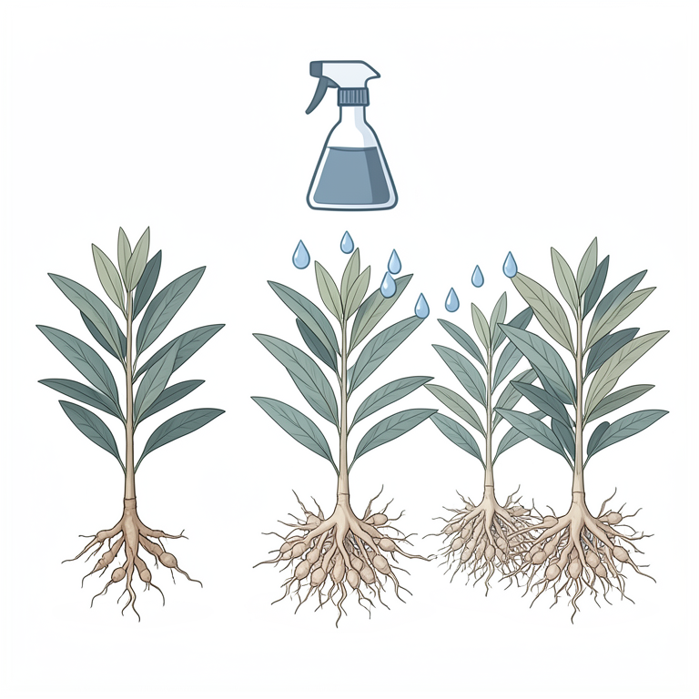AI-generated conceptual illustration (Cardamom plants (Elettaria cardamomum)). It explains the idea and does not show study data.
