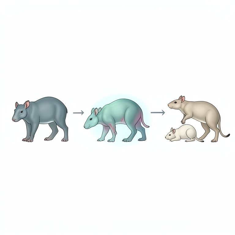 AI-generated conceptual illustration (a generic mammal population). It explains the idea and does not show study data.
