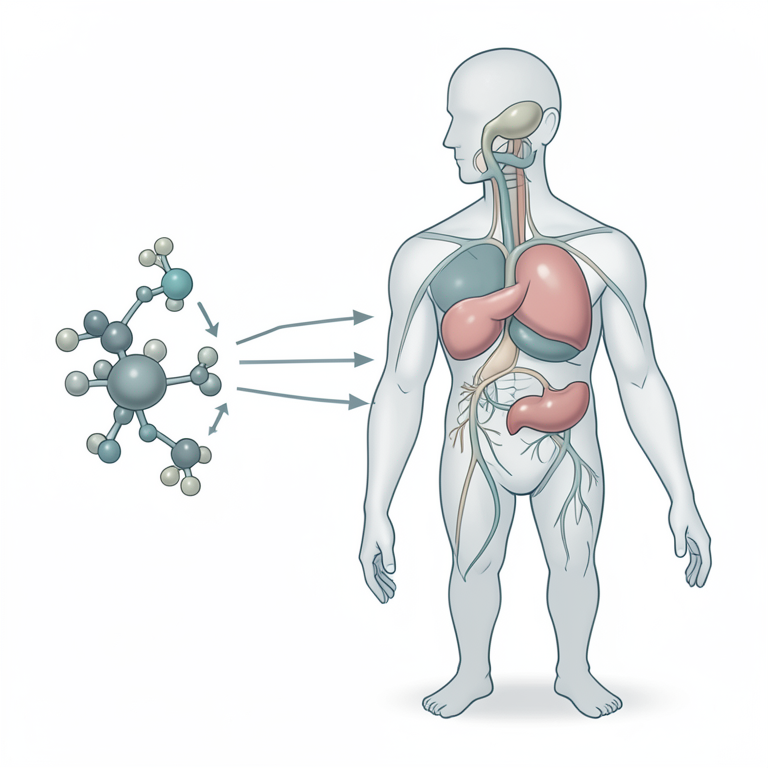 AI-generated conceptual illustration (human endocrine system). It explains the idea and does not show study data.