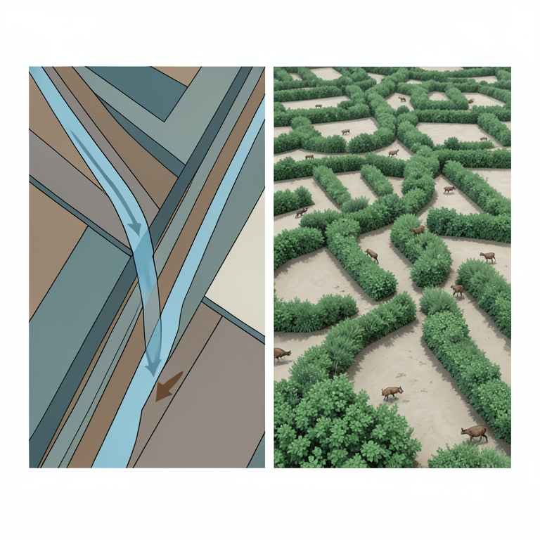 AI-generated conceptual illustration (Agricultural landscapes in Poland). It explains the idea and does not show study data.