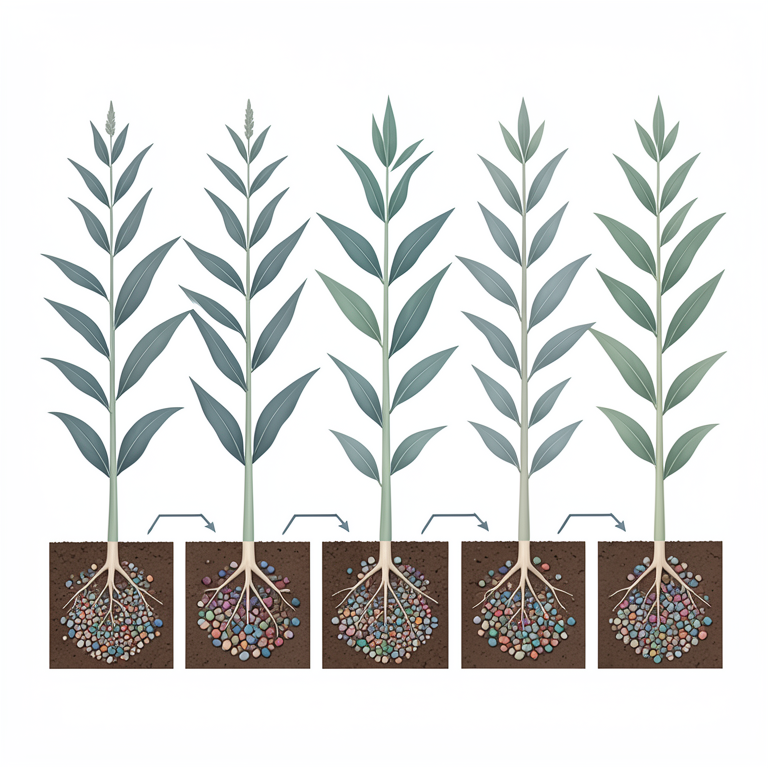 AI-generated conceptual illustration (maize plants). It explains the idea and does not show study data.