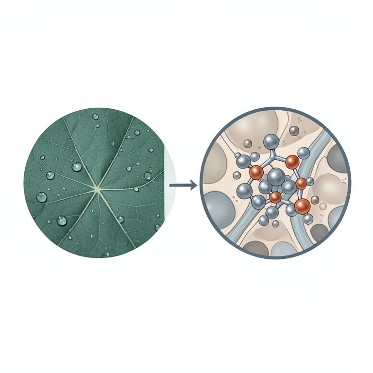 AI-generated conceptual illustration (chickpea leaves). It explains the idea and does not show study data.