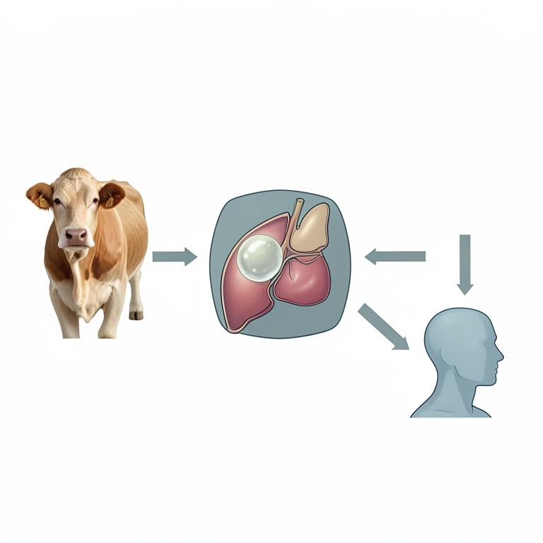 AI-generated conceptual illustration (Dogs and cattle in an abattoir setting). It explains the idea and does not show study data.