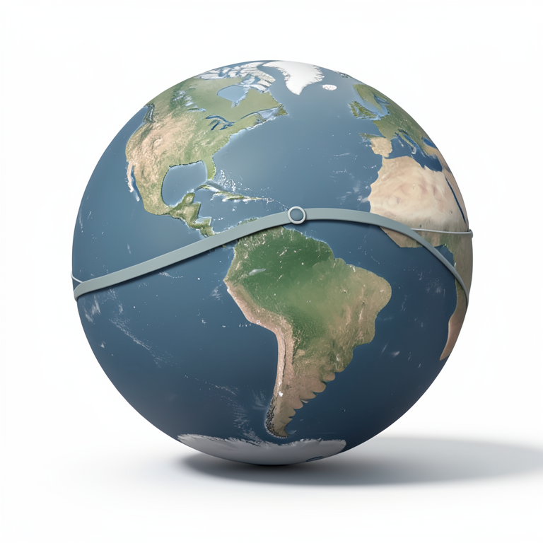 AI-generated conceptual illustration (a globe representing Earth). It explains the idea and does not show study data.