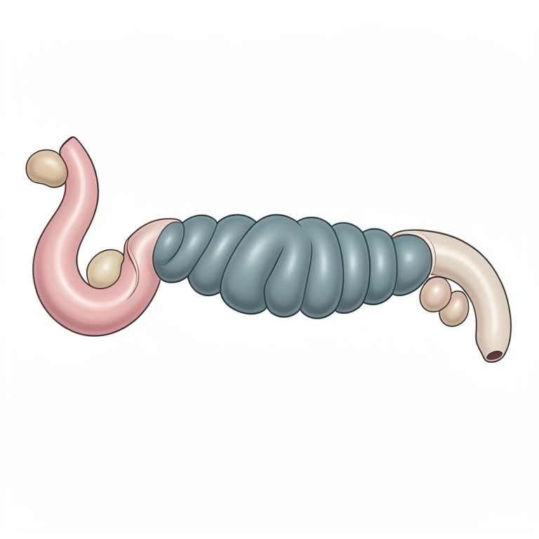 AI-generated conceptual illustration (adult local pigeon (Columba livia) small intestine). It explains the idea and does not show study data.
