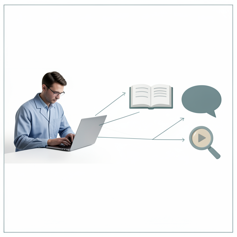 AI-generated conceptual illustration (Engineering students using smartphones and laptops). It explains the idea and does not show study data.