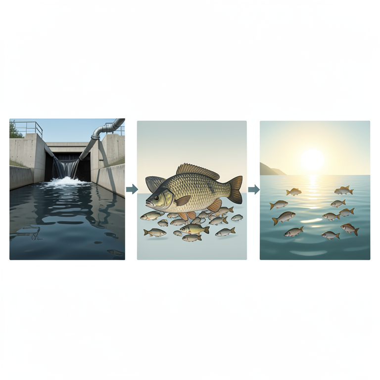 AI-generated conceptual illustration (Freshwater fish of Maharashtra in a river ecosystem). It explains the idea and does not show study data.