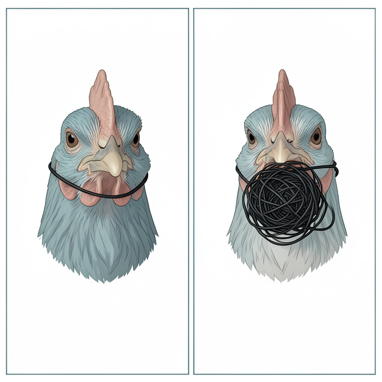 AI-generated conceptual illustration (backyard chickens). It explains the idea and does not show study data.